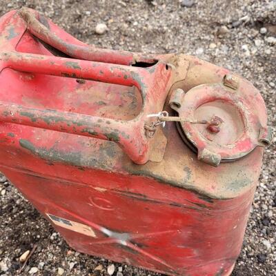 Lot 76: Vintage Military Gerry Gas Can W/ Flag #2