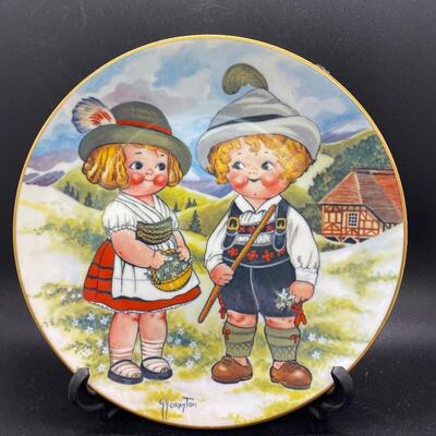 House of Global Art Dolly Dingle Visits Germany LE Collector Plate