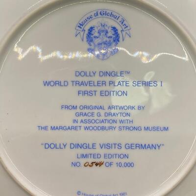 House of Global Art Dolly Dingle Visits Germany LE Collector Plate
