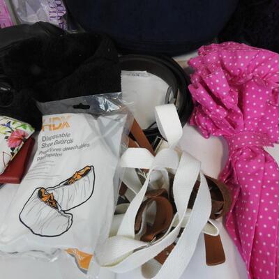 Personal Care Lot: Iron, Travel Pillow, Large Hanger, Hair Curler