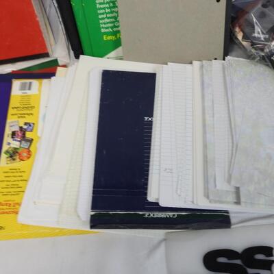 Office Lot: File Folder. Binder, Paper and Notebook, Calculator