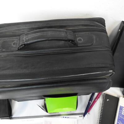 20+ pc Office Lot. Targus Laptop bag, Papers, Binder, Day Planner, HP Ink 952