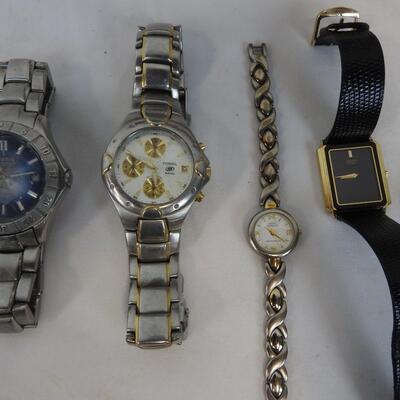 14 Watches. Need Repair/Batteries: Seiko, Anne Klein, Fossill, Relic, Armitron