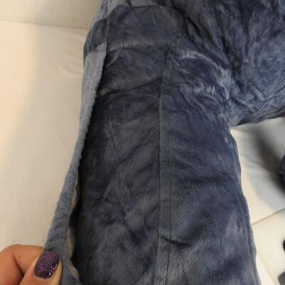 Bed Rest Pillow w/ Arms. Dark Blue, Big Sit Up Tall with Premium Shredd $80