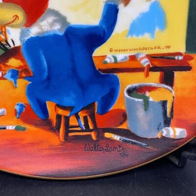 Vintage Woody Woodpecker Collector Plate Woody's Triple-Self Portrait Numbered Edition