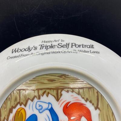 Vintage Woody Woodpecker Collector Plate Woody's Triple-Self Portrait Numbered Edition
