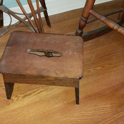 Vintage Stool with cut out