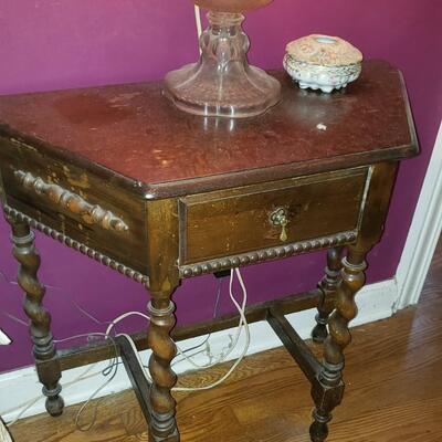 One Antique side table