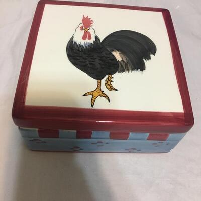 Rooster Trinket Box