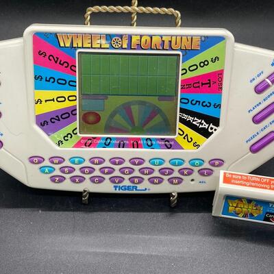 Wheel of Fortune Handheld Game Player and Cartridge