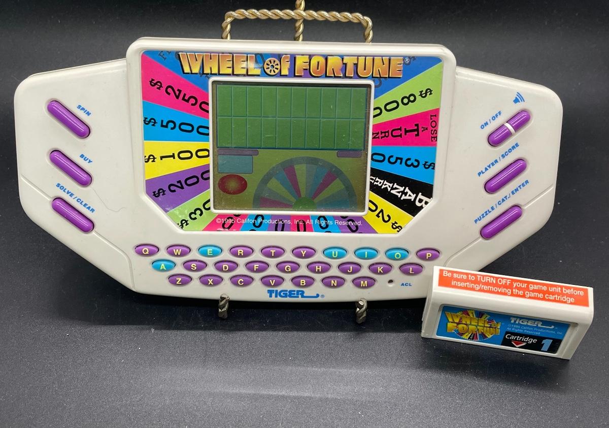 Wheel of Fortune Handheld Game Player and Cartridge