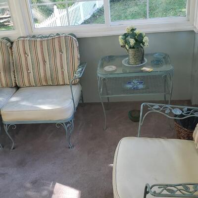 Vintage set of outdoor porch furniture