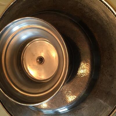 15" Silver plate platter Lazy Susan