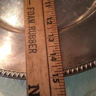 15" Silver plate platter Lazy Susan
