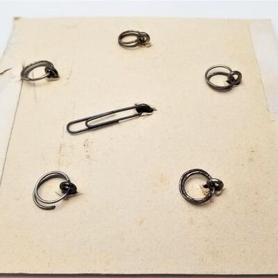 Lot #343  Lot of 6 Antique New Orleans Firemen Buttons on Card
