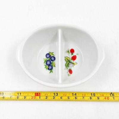 VINTAGE 4.5â€ JAM & JELLY DISH W/ SPOON