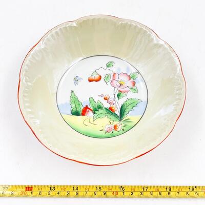VINTAGE HANDPAINTED TRICO CHINA 7â€ BOWL