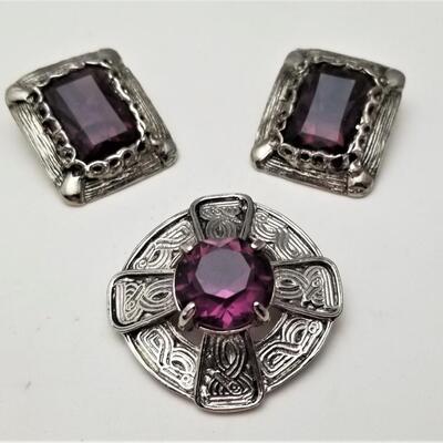 Lot #344  Vintage Jewelry Set - Made in Scotland