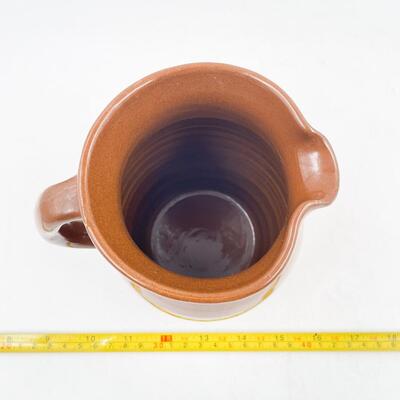 UNMARKED 6â€ BROWN POTTERY PITCHER