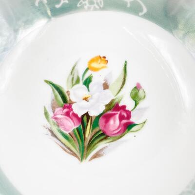 VINTAGE ENESCO 6â€ FLORAL CHINA BOWL