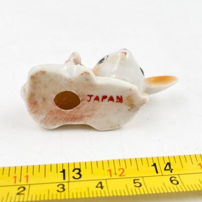 VINTAGE JAPAN 2â€ PORCELAIN DEER FIGURINE