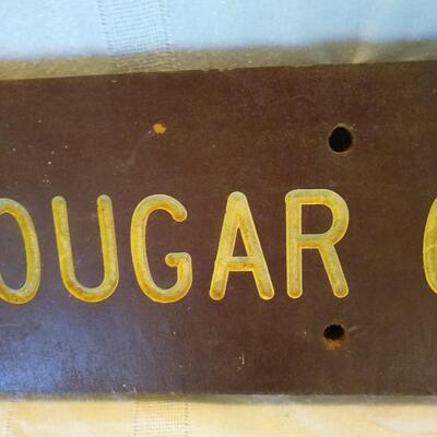 Vintage Wooden Sign Cougar Creek