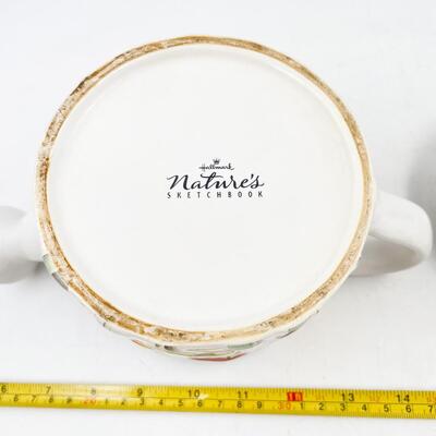 HALLMARK â€œNATUREâ€™S SKETCHBOOKâ€ BY MARJOLEIN BASTIN CERAMIC WATERING CAN TEAPOT