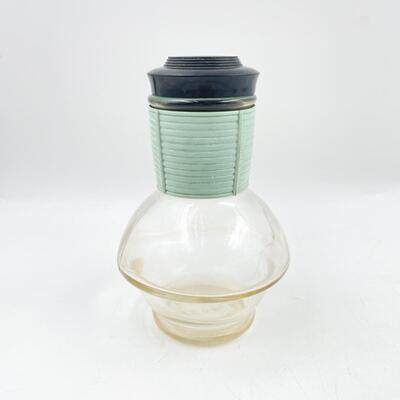 VINTAGE 6â€ AQUA GLASBAKE HOTTLE