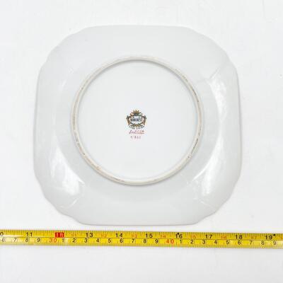 NORCREST CHINA â€œSWEET VIOLETSâ€ 7â€ SQUARE PLATE