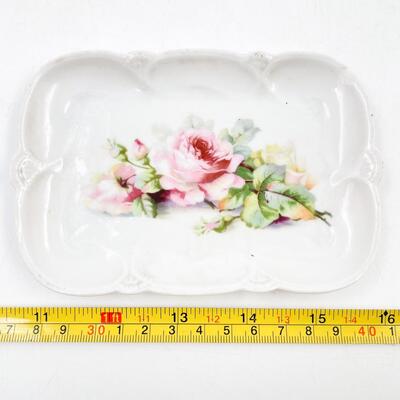 VINTAGE 5.5â€ GERMANY FLORAL DISH