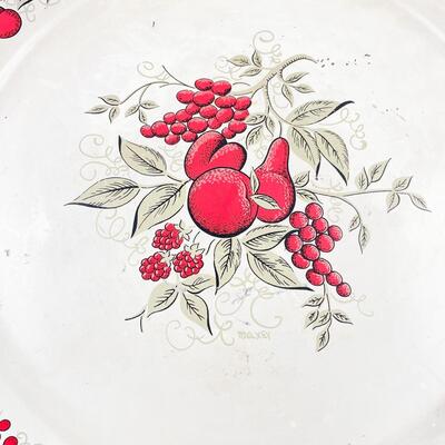 VINTAGE MAXEY 19â€ METAL FRUIT TRAY