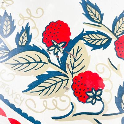 VINTAGE MAXEY 19â€ METAL RASPBERRY TRAY