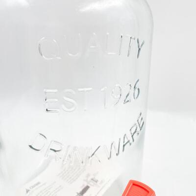 10â€ GLASS JAR DRINK DISPENSER