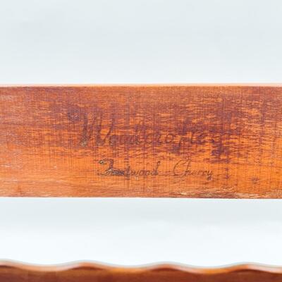 VINTAGE WOODCROFTERY FRUITWOOD CHERRY WALL SPICE RACK - 11â€ x 13â€