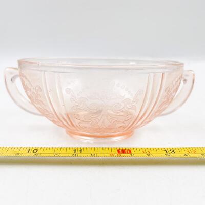 5â€ PINK DEPRESSION GLASS SOUP BOWL
