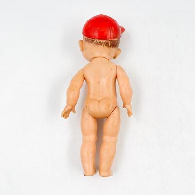 VINTAGE 11â€ EFFANBEE MICKEY BASEBALL RUBBER DOLL