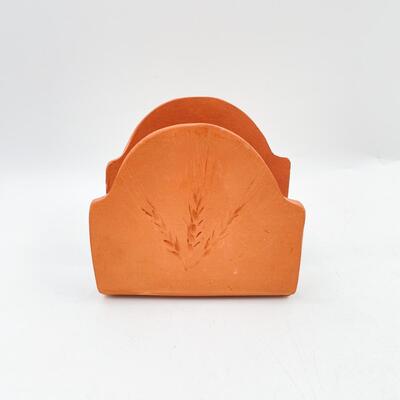 4â€ TERRACOTTA WHEAT NAPKIN HOLDER