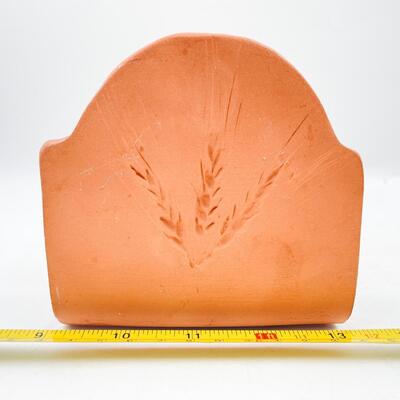 4â€ TERRACOTTA WHEAT NAPKIN HOLDER
