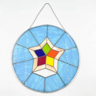 16â€ STAINED GLASS STAR SUNCATCHER
