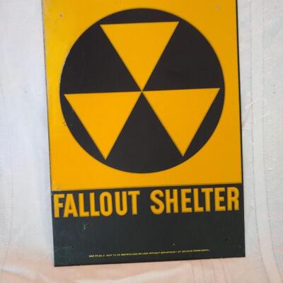 Vintage sign Fallout Shelter
