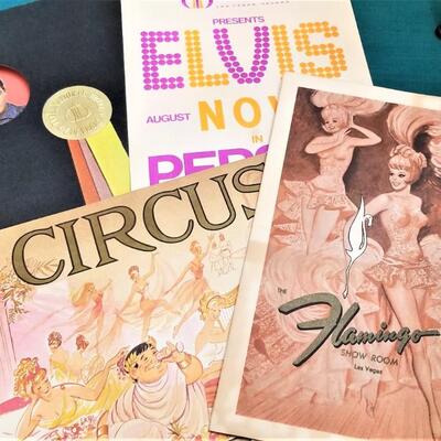 Lot #353 - Lot of original Las Vegas vintage show menus - ELVIS at the International Hotel!
