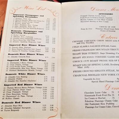 Lot #353 - Lot of original Las Vegas vintage show menus - ELVIS at the International Hotel!