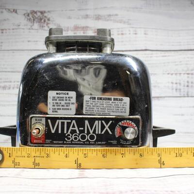 Vita Mix 3600 Blender Base Motor Only Works Chrome Retro Vintage