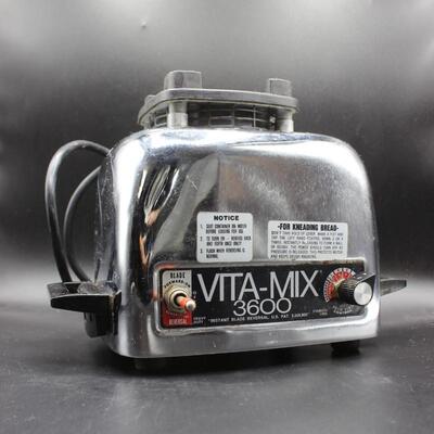 Vita Mix 3600 Blender Base Motor Only Works Chrome Retro Vintage