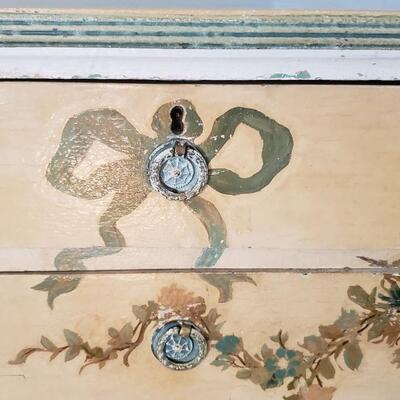 Shabby chic vintage handpainted dresser