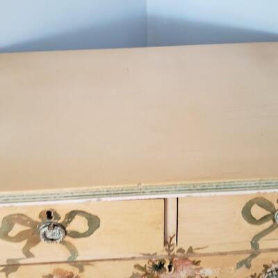 Shabby chic vintage handpainted dresser