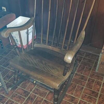 Sweet antique painted rocking chair