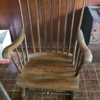 Sweet antique painted rocking chair
