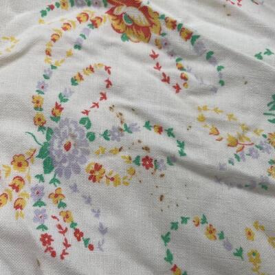 VINTAGE COLORFUL FLORAL APRON