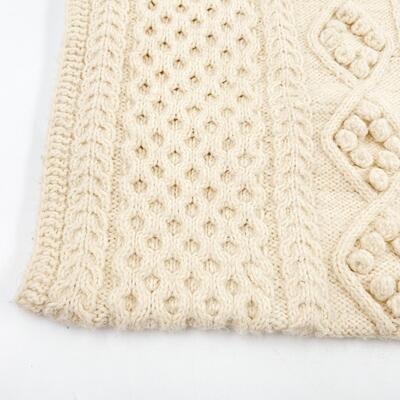 18â€ X 22â€ KNITTED CREAM PILLOW COVER